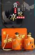 景德鎮(zhèn)陶瓷酒瓶仿古彩繪2斤5斤密封酒壇禮盒家用